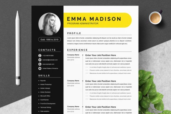 Download Clean and Modern Resume Template Word - Premium Resources
